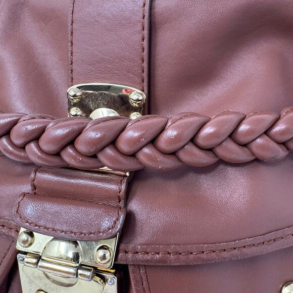 Miu Miu Brown Coffer matelassé leather hobo/shoulder bag with Braided Handle - Picture 8 of 16